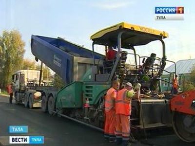 В Тульской области отремонтировано 90% от запланированных на 2015 год дорог