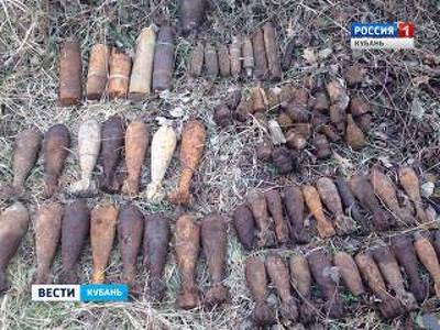 В Крымском районе нашли два блиндажа со снарядами