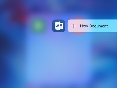 Microsoft Office     3D Touch
