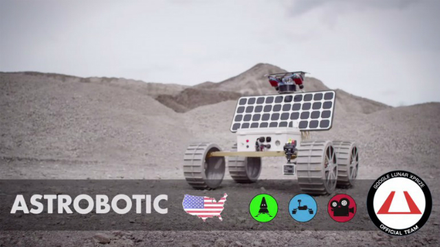 Американская команда Astrobotic получила премию во всех трёх номинациях (иллюстрация Google Lunar XPrize).