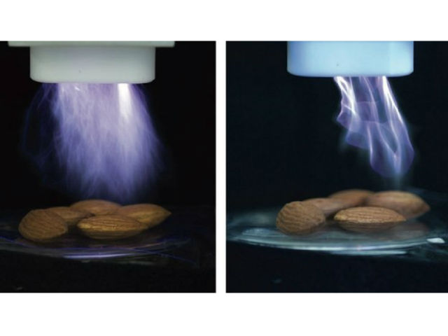 Дезинфекция с помощью холодной плазмы позволяет обработать поверхности и продукты без необходимости в дальнейшем смытии (фото с сайта bbc.com).