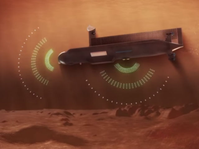 Первое внеземное судно должно обладать высокой степенью автономности. Ориентироваться в глубине ему поможет система гидролокаторов (иллюстрация NASA).