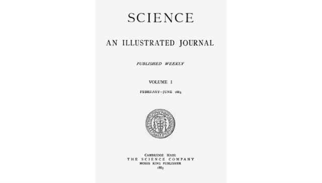 Обложка одного из наиболее популярных научных журналов Science за февраль-июнь 1882 года (фото Wikimedia Commons).