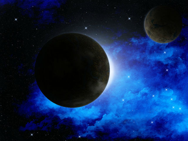 Экзопланета со спутником были обнаружены впервые (иллюстрация Natasa Susa/deviantart). 