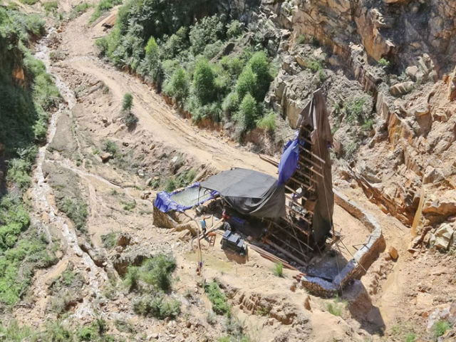 Испытательный участок строительства нейтринной лаборатории JUNO (фото IHEP/JUNO).